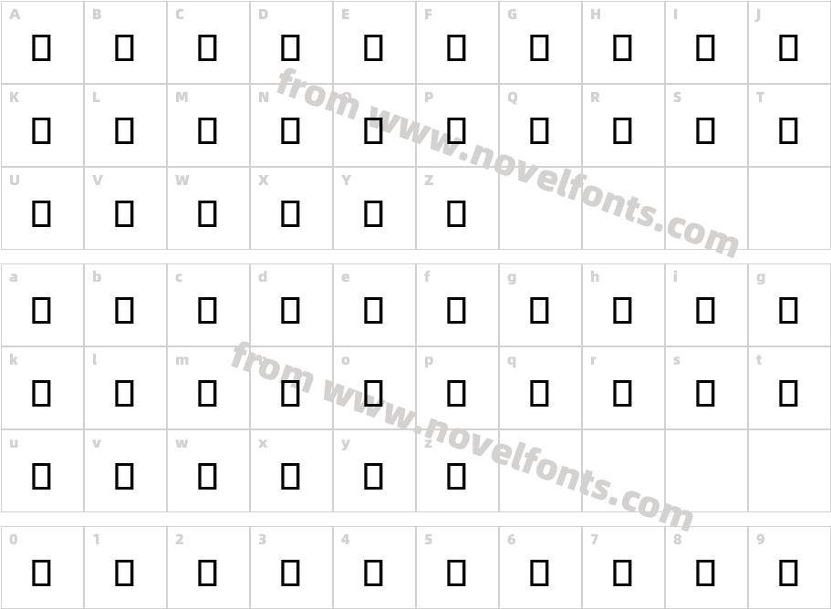 BickhamScriptOrn2Character Map