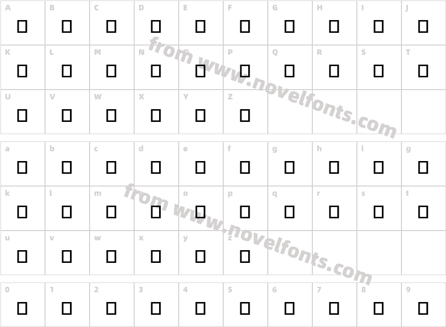 BickhamScriptSpc3Character Map