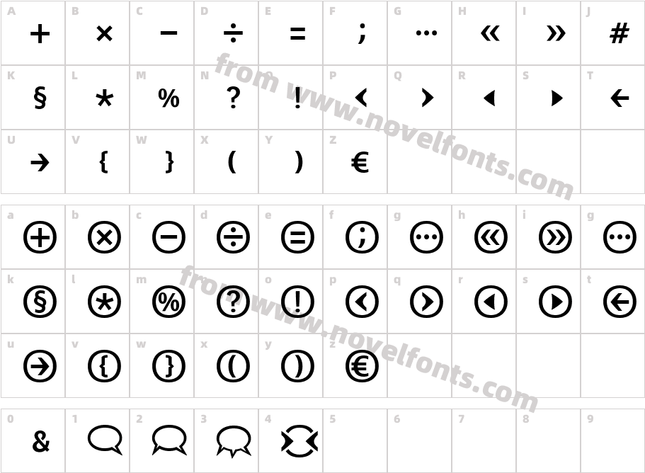 BienvenuePictoCharacter Map