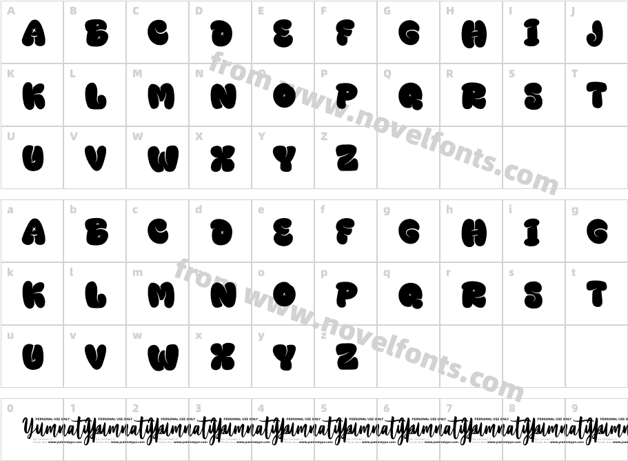 Big Mock Personal UseCharacter Map