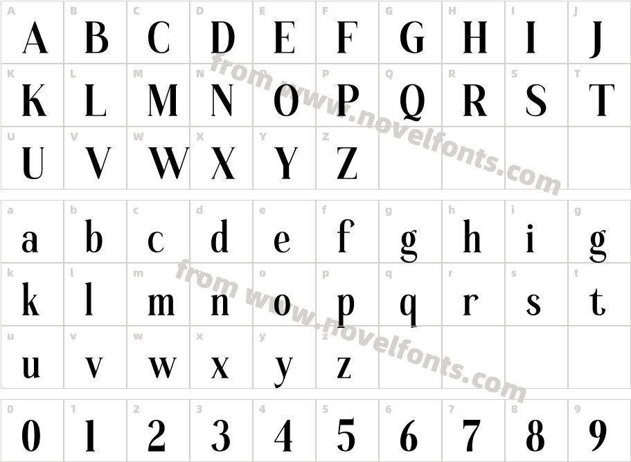 BilmentCharacter Map