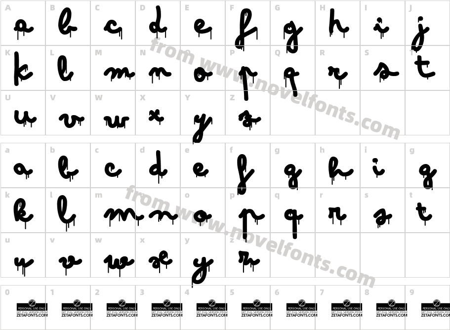 Bimbo-DrippingJumboCharacter Map