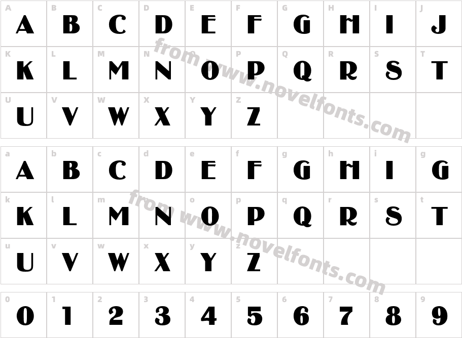 Binner P OTCharacter Map