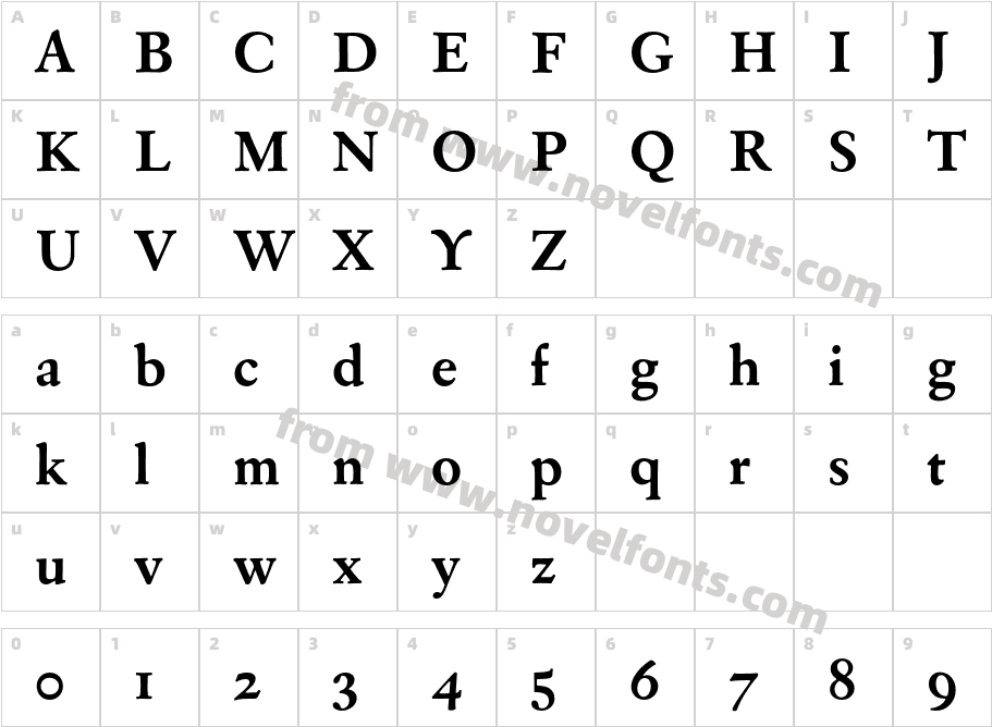 EldoradoText-BoldCharacter Map