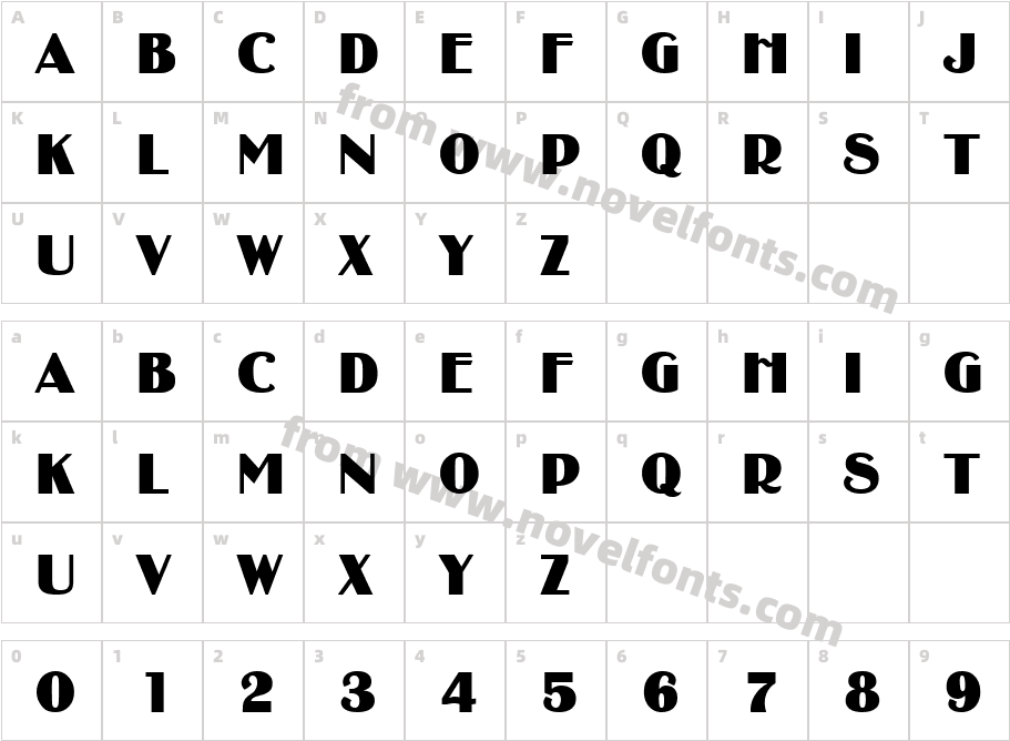 BinnerCharacter Map