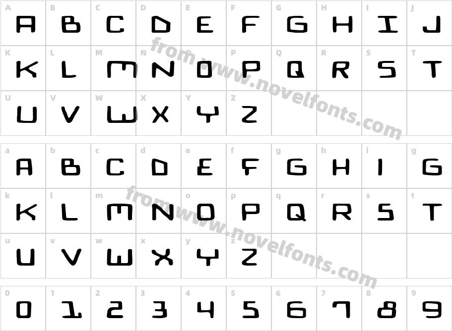 BionicComicExpandedCharacter Map