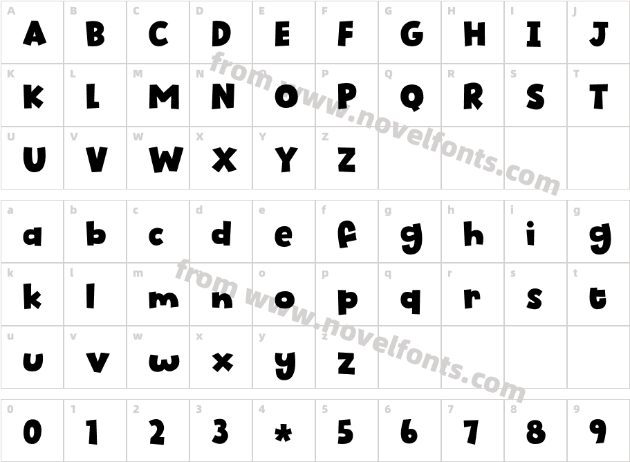 Biscuit Kids DEMO RegularCharacter Map