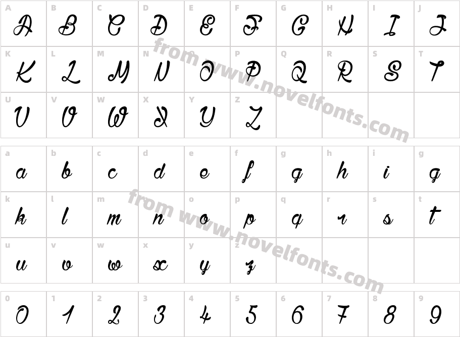 Bisous￡Character Map