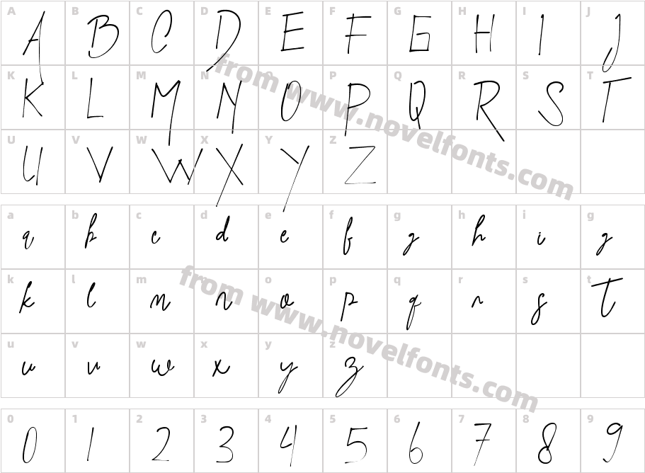 Black ArticleCharacter Map