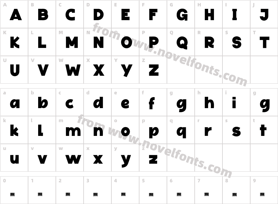 Black Foroth Personal UseCharacter Map