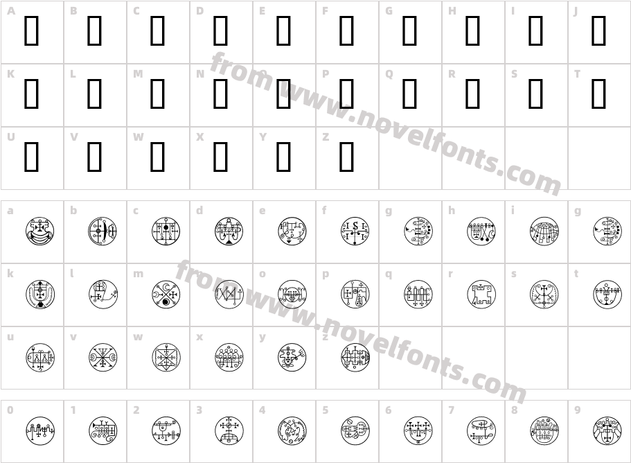 Black MagickCharacter Map