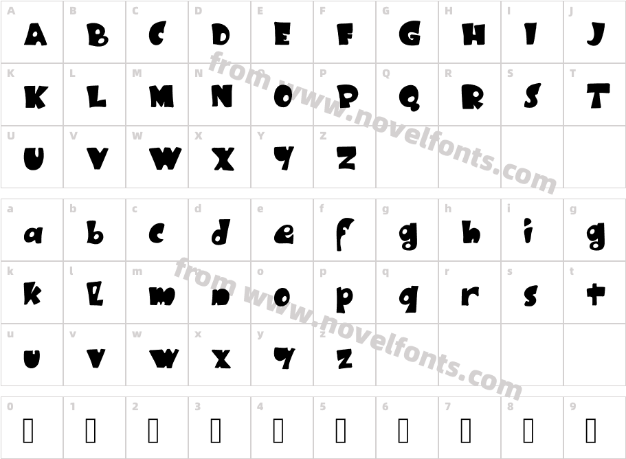 BlackRubyOneCharacter Map