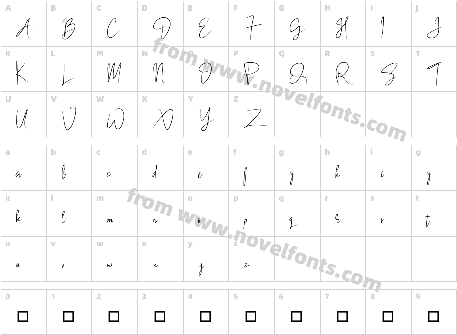 BlackSingatureCharacter Map