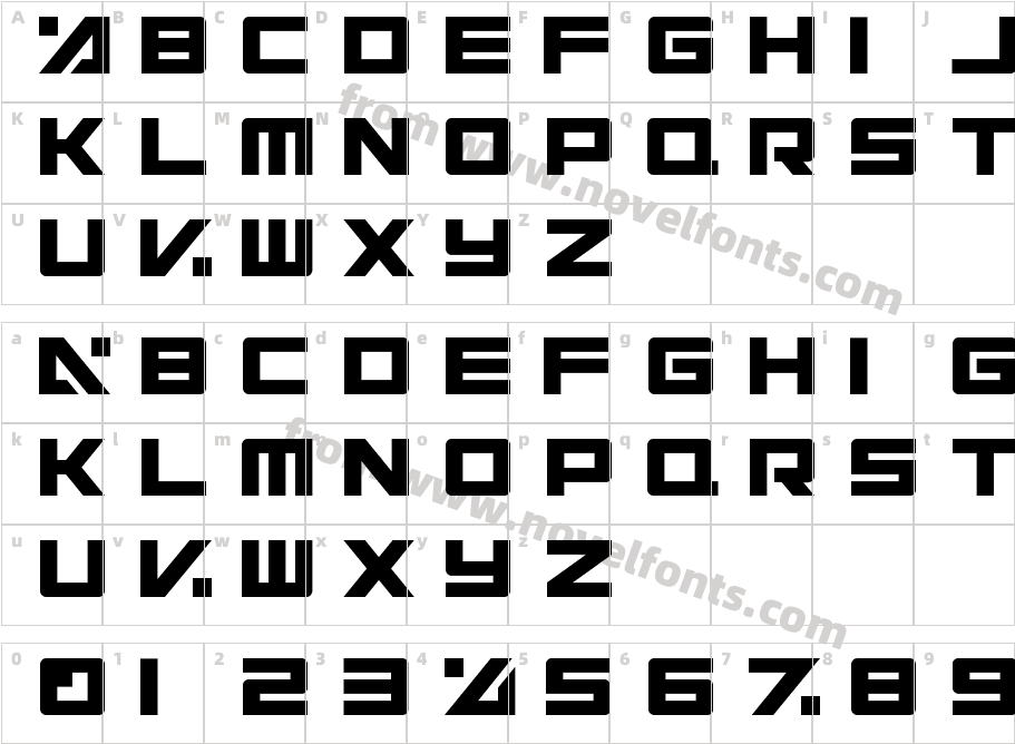 Electric ToasterCharacter Map