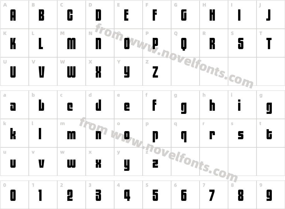 BlackTulipITC TTCharacter Map