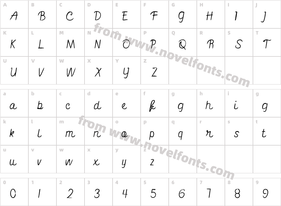 BlackartCharacter Map