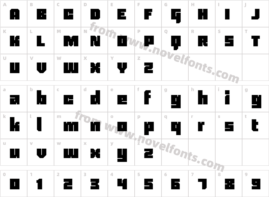 Blackentina4FCharacter Map