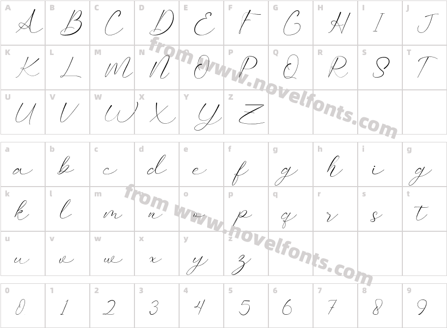 BlackinkCharacter Map