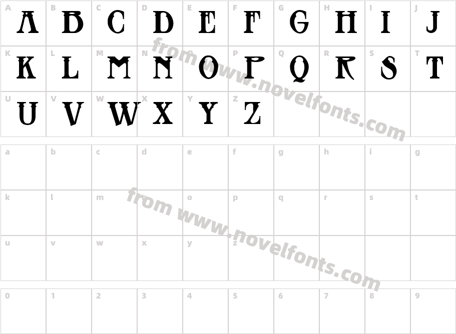 Blackthorn DemoCharacter Map