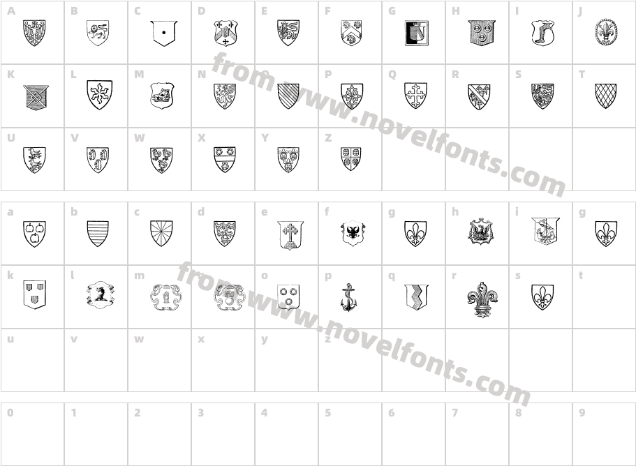 Blasons FreeCharacter Map