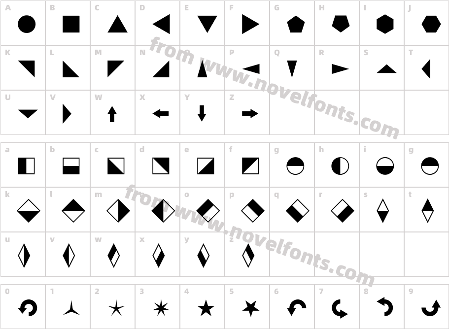 BlickfangCharacter Map