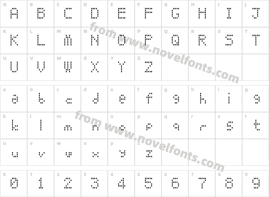 ElectrodotsCharacter Map