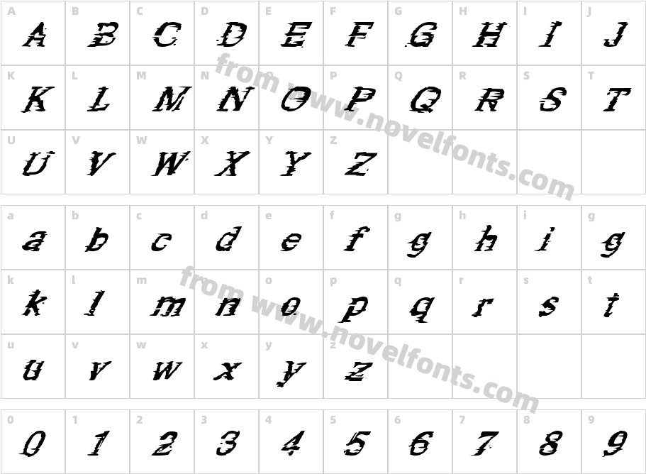 BlitzkriegCharacter Map