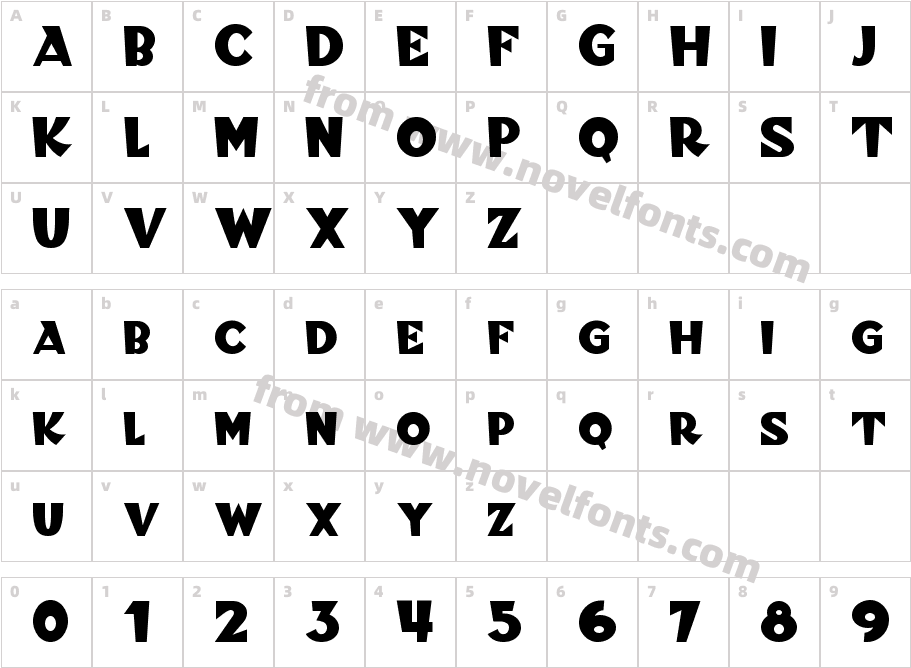 BlitzkriegNFCharacter Map