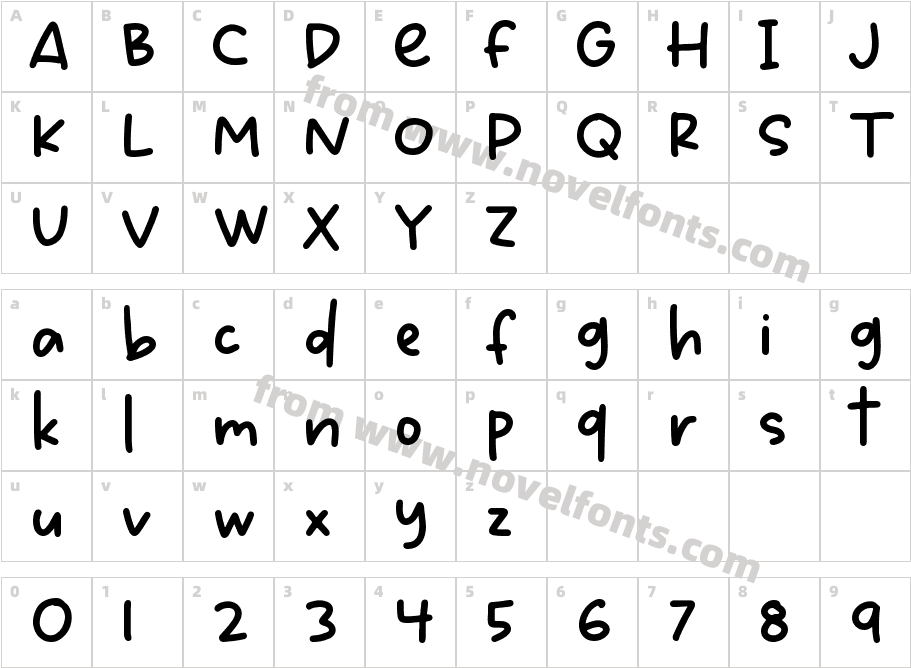 Block NoteCharacter Map