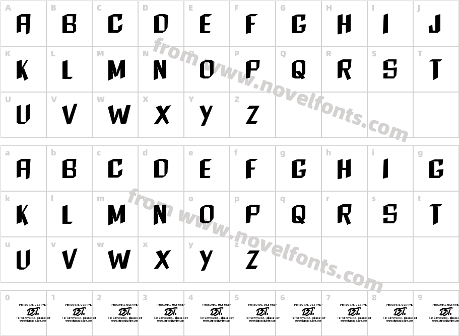 Block PaperCharacter Map