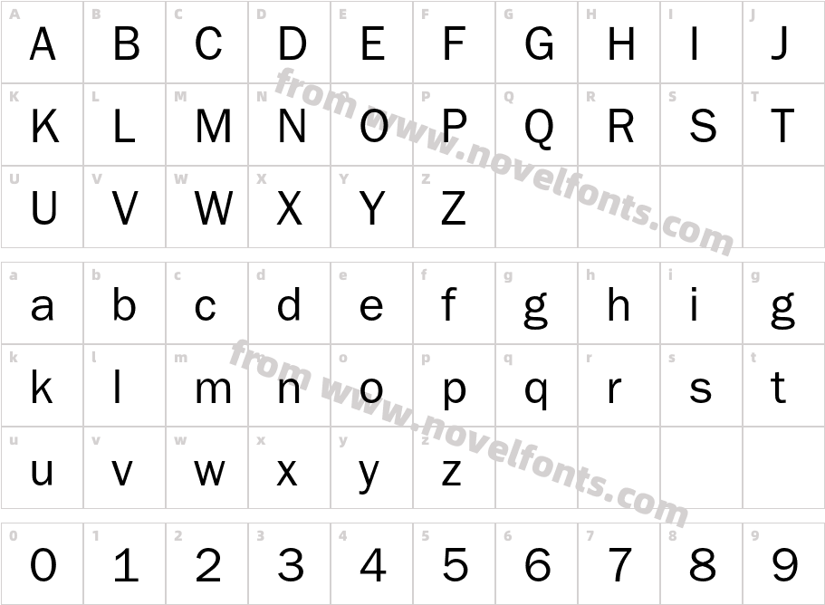 BloknotCCharacter Map