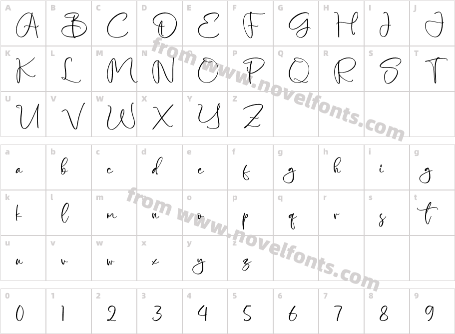 BloockwetCharacter Map