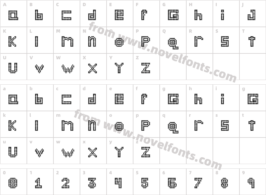 Bloodshot 1.1Character Map