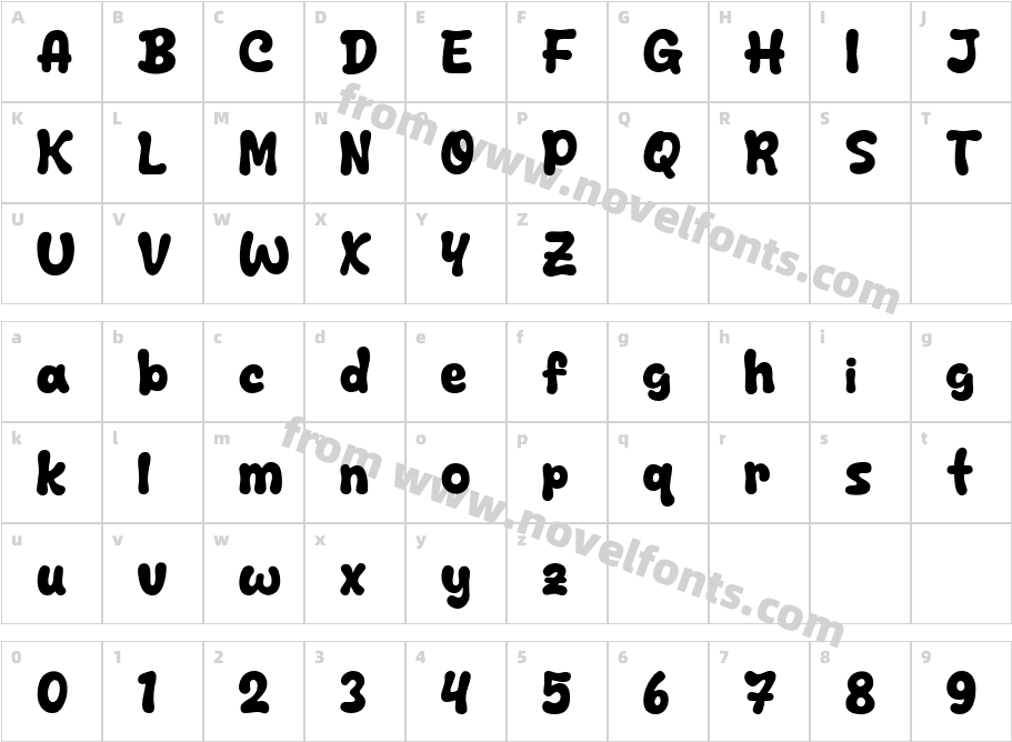 Blue StyleCharacter Map