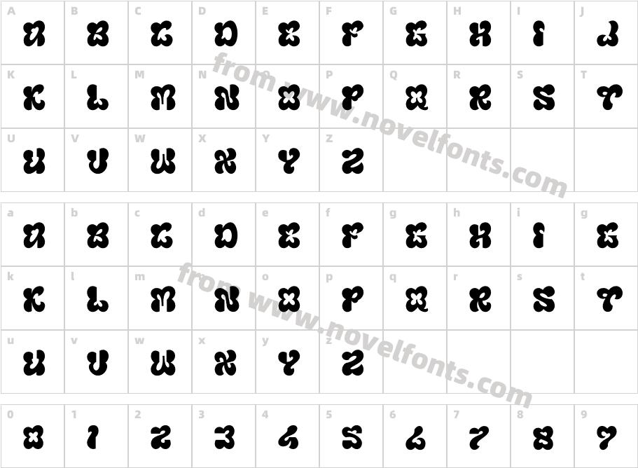 Blumebungabloem DemoCharacter Map