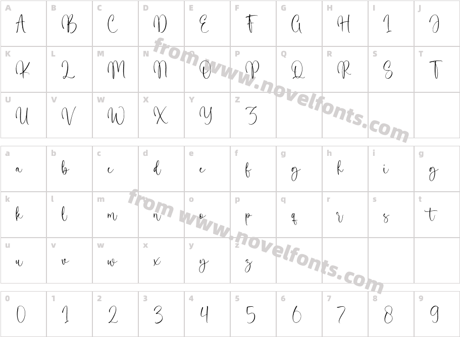 Blushing WomanCharacter Map