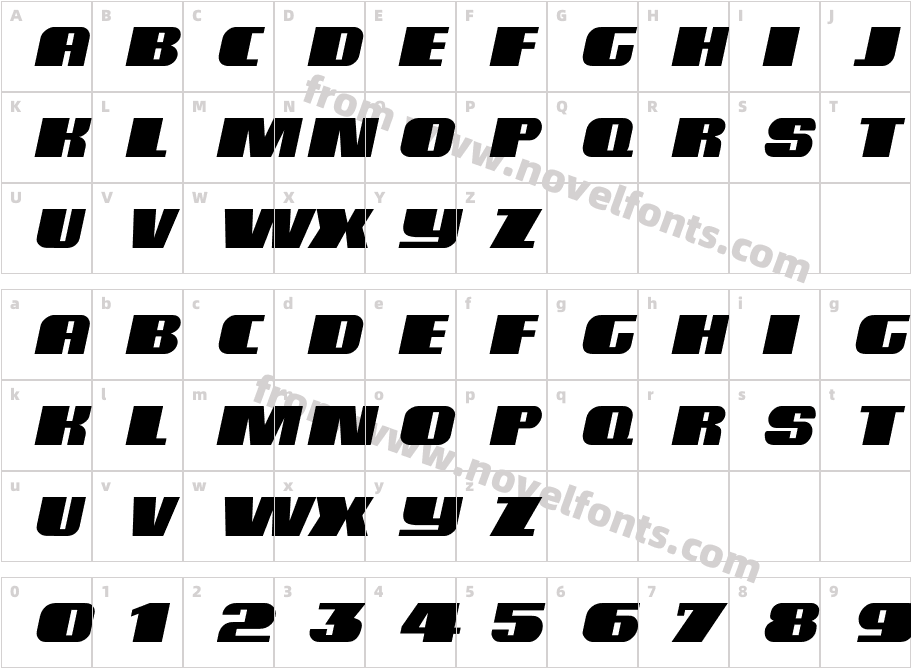 BlutussCaps_ItalicCharacter Map