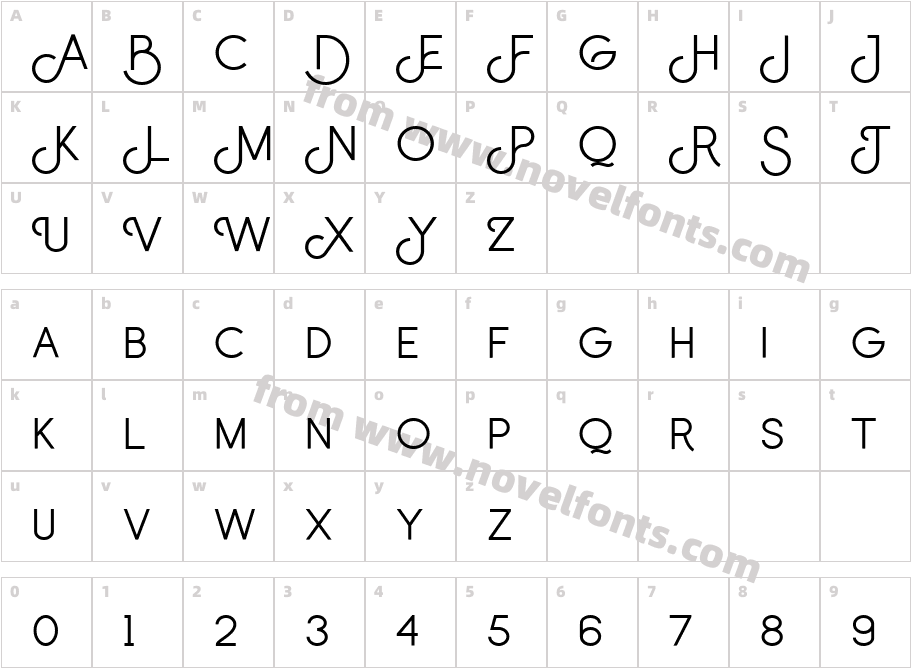 BluzonirCharacter Map