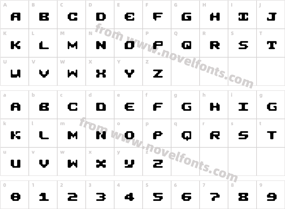 BobaMonoRegularCharacter Map