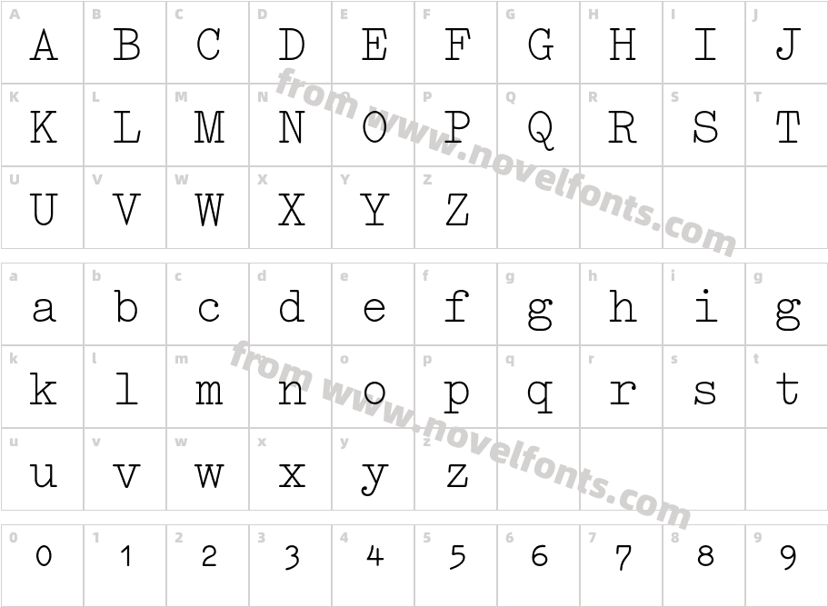 Elementa SymbolCharacter Map