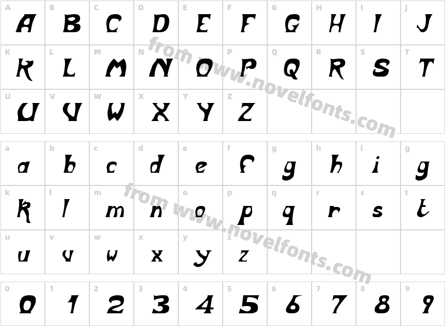 BodyShop-Oblique_7866Character Map