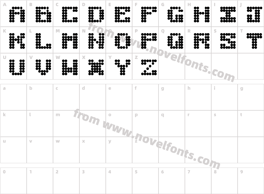 BokehCharacter Map