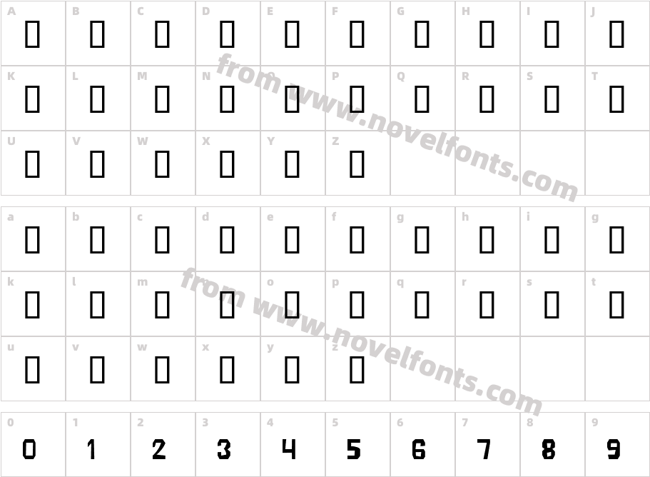 BokerCharacter Map