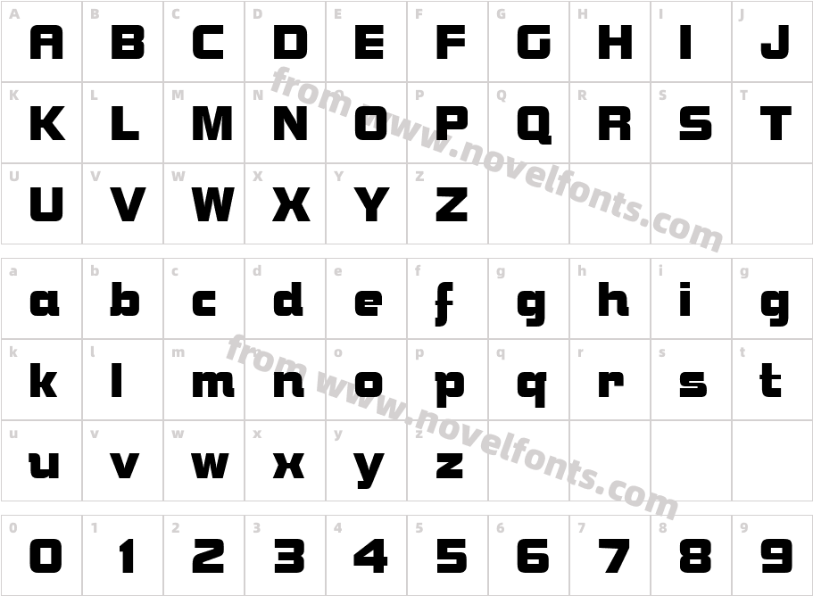 BolsterCharacter Map