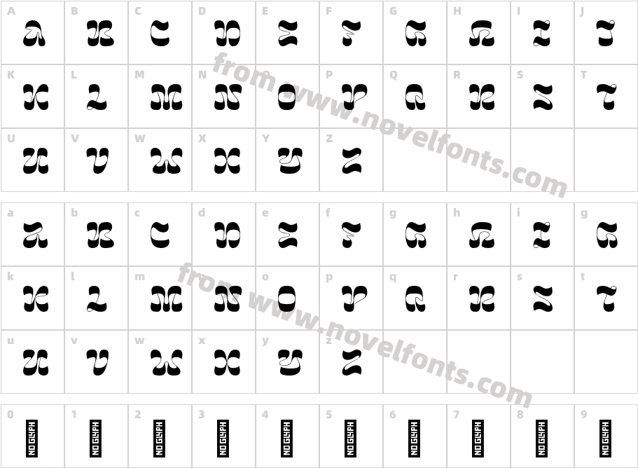 Bome - Demo Version RegularCharacter Map