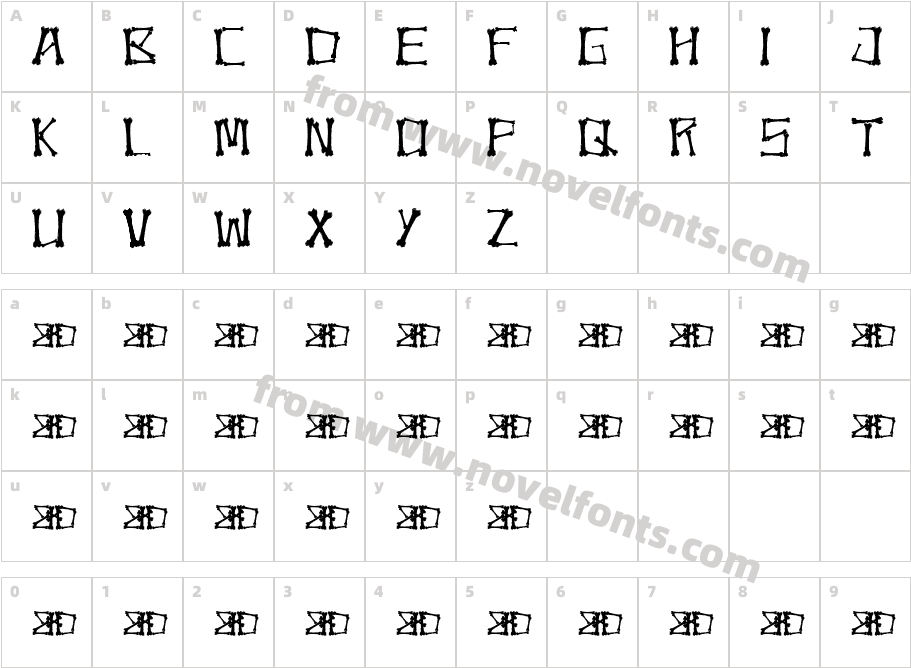 Bonez DemoCharacter Map