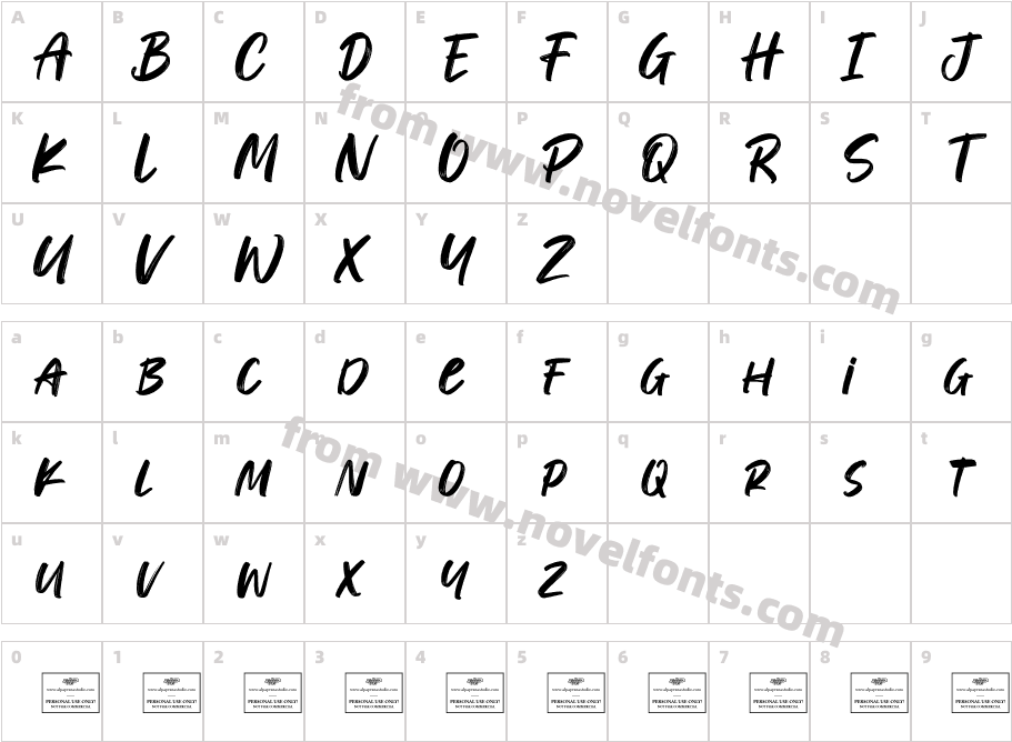 Bonfire-nReG0Character Map