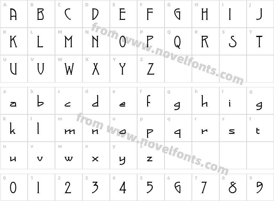 BonhamCharacter Map