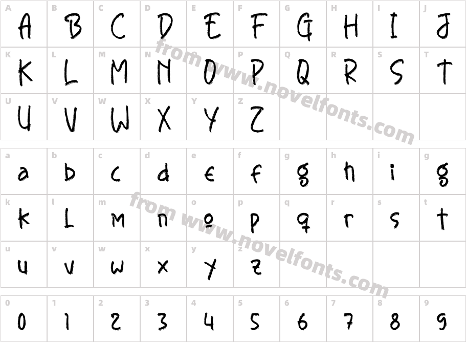 BontzingCharacter Map