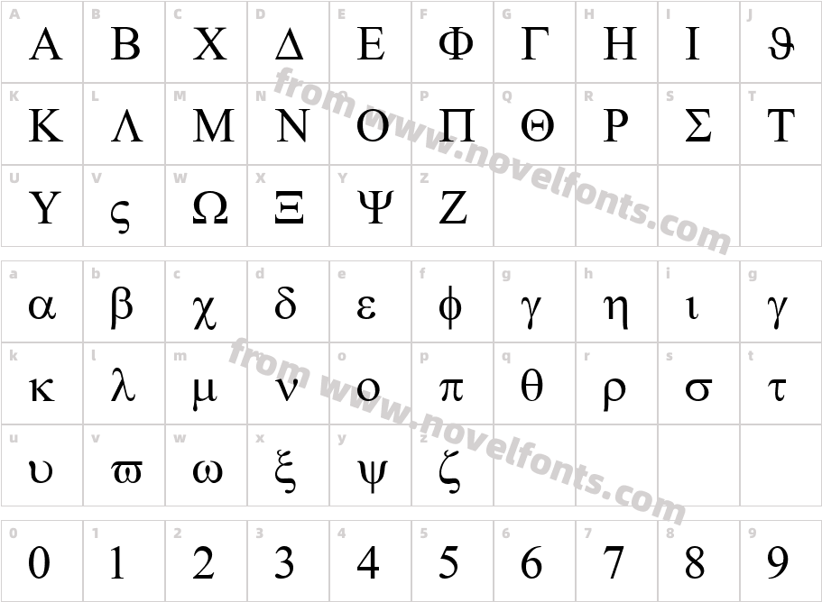 BookSymbolCharacter Map